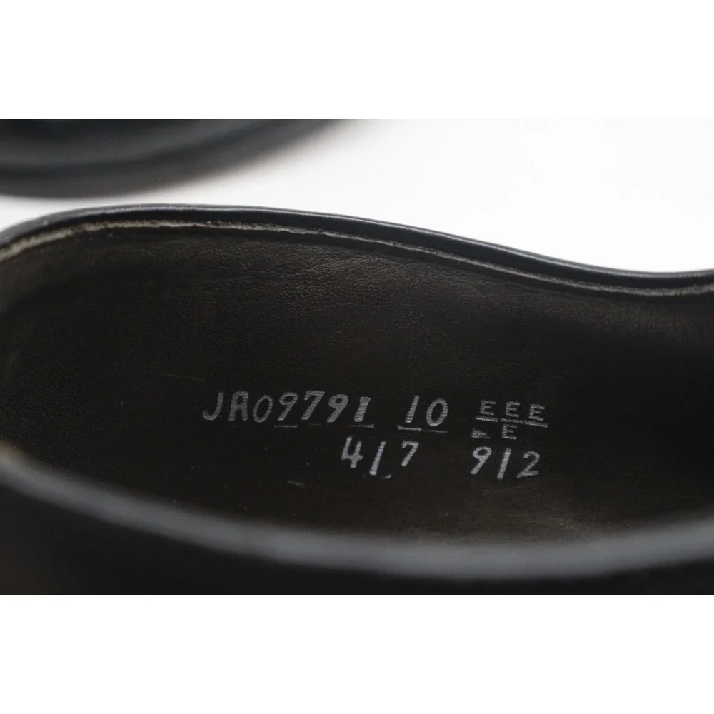Keith Highlanders 912 Apron Toe Oxford Dress Shoes Men's 10 EEE Black Leather